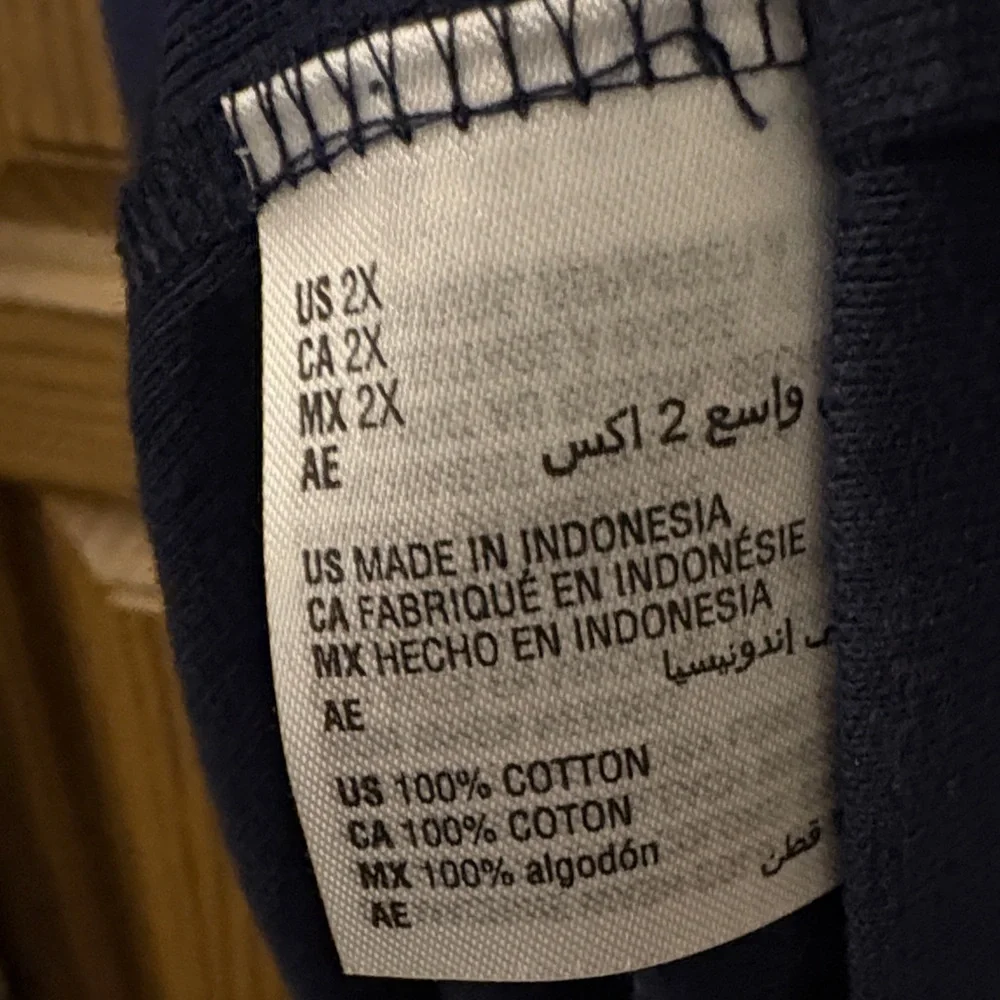 100% Cotton Navy Midi T-Shirt Dress- Hemmed Short Sleeves - Picture 3 of 5